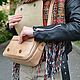  Women's beige leather bag Lana S93t-652. Crossbody bag. Natalia Kalinovskaya. My Livemaster. Фото №4