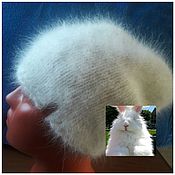 Аксессуары handmade. Livemaster - original item Hat from the fur of the rabbit(Angora). Handmade.