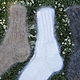 Order Socks satin Stitch female downy white. Down shop (TeploPuha34). Livemaster. . Socks Фото №3