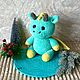 Вязаный плюшевый дракон. Мягкие игрушки. Светлана Максимова(maxi_knit). Ярмарка Мастеров.  Фото №4