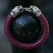 Украшения handmade. Livemaster - original item Leopard Bracelet | Silver / Premium Leather. Handmade.