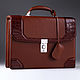 Crocodile leather briefcase, hand-assembled IMA0990K, Brief case, Moscow,  Фото №1