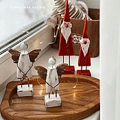 Сувениры и подарки ручной работы. Ярмарка Мастеров - ручная работа Новогодний Дед Мороз, ангелы. Handmade.