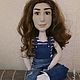 Кукла портретная по фото с вышивкой лица. 60 см. Портретная кукла. Anna Andreeva. Интернет-магазин Ярмарка Мастеров.  Фото №2