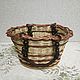 Order Bag - braided basket with wooden handles. Elena Shitova - basket weaving. Livemaster. . Classic Bag Фото №3