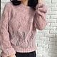 Заказать Ажурный свитер из кид мохера. MY FLOWER KNITTING. Ярмарка Мастеров. . Свитеры Фото №3
