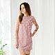Dress - mesh color pink foam, Dresses, Suzdal,  Фото №1