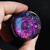 Подарки к праздникам handmade. Livemaster - original item Glass ball Blackberry. Space Sphere Meditation Universe Cosmos Galaxy. Handmade.