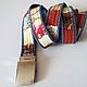 Women's denim belt. Narrow belt with metal buckle, Straps, Tomsk,  Фото №1