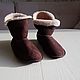 Homemade sheepskin ugg boots brown. Ugg boots. Warm gift. Online shopping on My Livemaster.  Фото №2