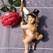 Винтаж handmade. Livemaster - original item Bavarian Angel-putti made of wood. 25 cm.. Handmade.