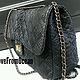 Сумочка из питона в стиле Fashion "Big Classic Black". Классическая сумка. Nata_l_y (lovefromocean). Интернет-магазин Ярмарка Мастеров.  Фото №2