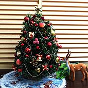 Подарки к праздникам handmade. Livemaster - original item Vintage Christmas tree 45 cm, desktop Christmas tree.. Handmade.