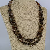 Украшения handmade. Livemaster - original item Necklace two-row of Jasper and agates 