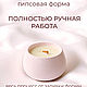 Свеча ароматизированная с деревянным фитилем, весенний аромат в гипсе. Свечи. Витражи для Дома. Glass Flowers. Ярмарка Мастеров.  Фото №4