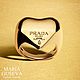 Кольцо позолоченное сердце Prada exclusive gold collection, Кольца, Москва,  Фото №1