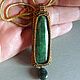  Green pendant with natural emerald, emerald pendant. Pendant. ssowl. Online shopping on My Livemaster.  Фото №2