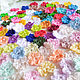 Set of knitted jewelry for scrapbooking, small flowers, 60 PCs. Scrapbooking Elements. LaceForScrapbooking. Online shopping on My Livemaster.  Фото №2