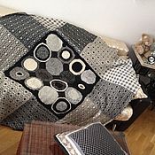 Для дома и интерьера handmade. Livemaster - original item bilateral knitted woolen plaid 