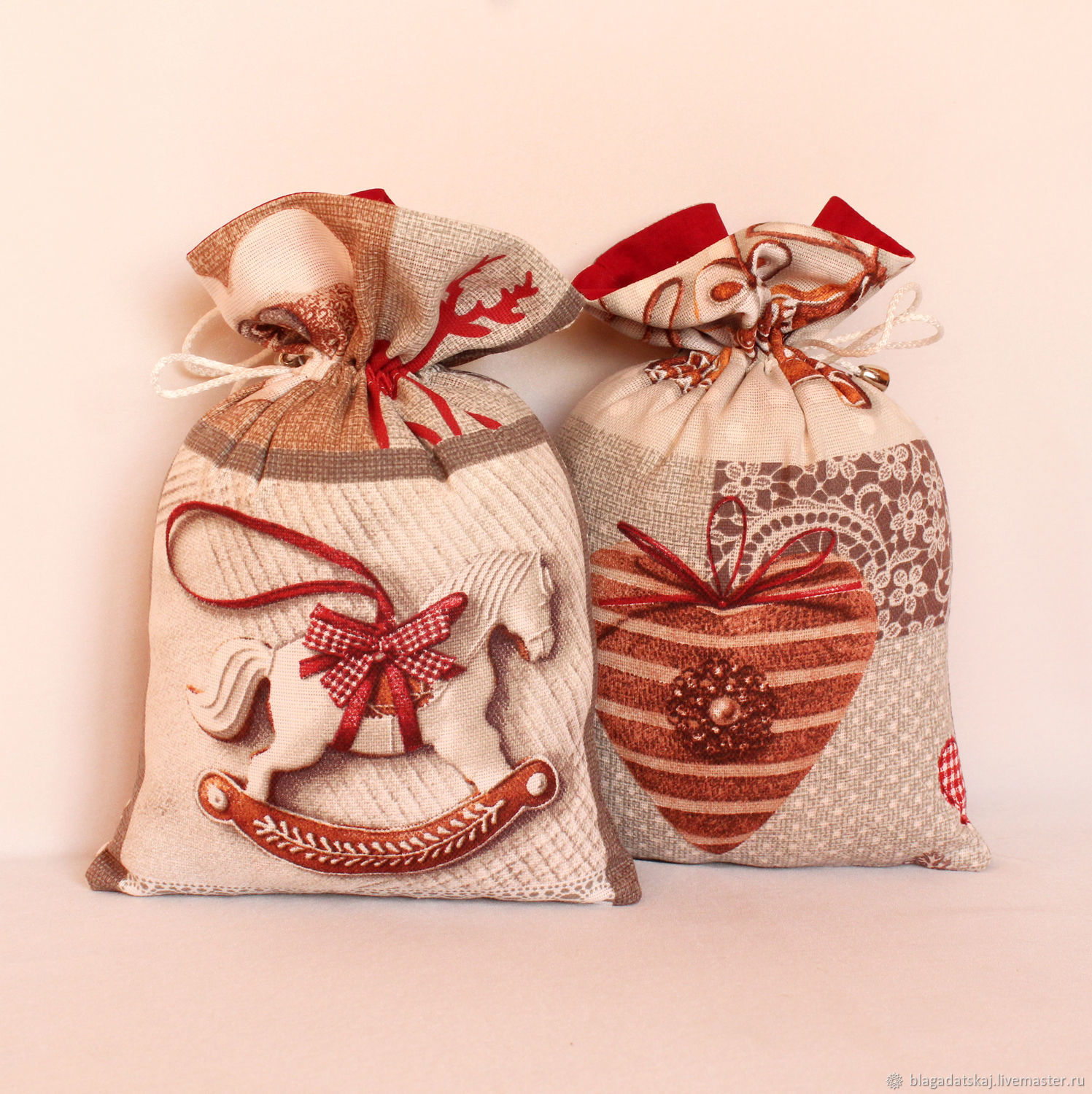 Мешочки для подарков в интернет-магазине Ярмарка Мастеров по цене 150 ...