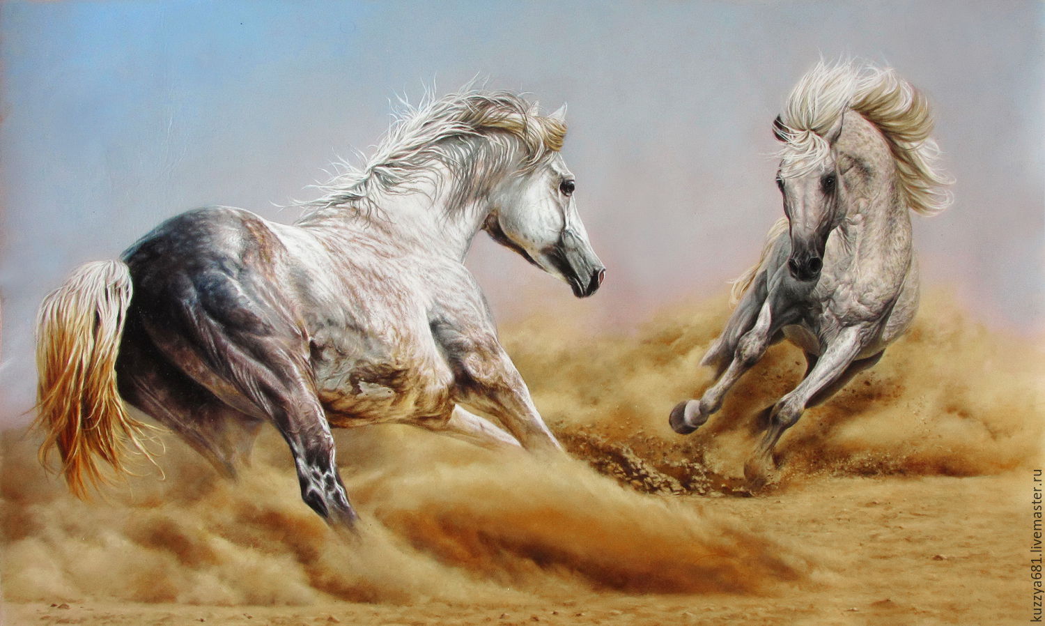 Картина кони бегут