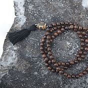 Фен-шуй и эзотерика handmade. Livemaster - original item Sandalwood rosary with a cotton brush, with a Ji bead. Handmade.
