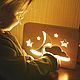 Wooden Night light Starry sky original gift for a child. Nightlights. clever wood (clever-wood). My Livemaster. Фото №6