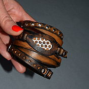 Украшения handmade. Livemaster - original item Steampunk bracelet. A spiral-style bracelet. Handmade.