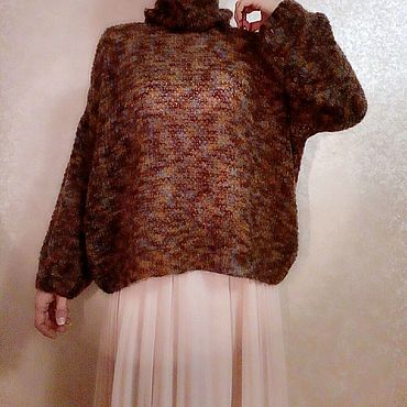 Одежда ручной работы. Ярмарка Мастеров - ручная работа Свитер-oversize из мохера. Handmade.
