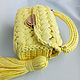 Сумка зефирка "ЛИМОН". Клатчи. Cranberry-knits. Ярмарка Мастеров.  Фото №4