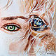 In your eyes-watercolor painting, painting with a horse. Pictures. illustravel. Online shopping on My Livemaster.  Фото №2