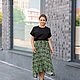 Knitted midi skirt with 4 wedges on the yoke. Skirts. NATALINI. My Livemaster. Фото №5