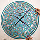 Настенные часы "Анкона" лазурные. Watch. art-clock (art-clock). My Livemaster. Фото №6