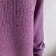 Пуловер "Ежевика" бэби альпака/шелк. Пуловеры. Вера / Kirshvery_knit (kirshvery) (kirshvery). Ярмарка Мастеров.  Фото №6