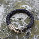 Order Men leather bracelet - Raven. Mint Tiger (MintTiger). Livemaster. . Bead bracelet Фото №3