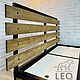 Кровать двуспальная в стиле лофт на заказ LF-750. Кровати. Leo-loft. Ярмарка Мастеров.  Фото №4