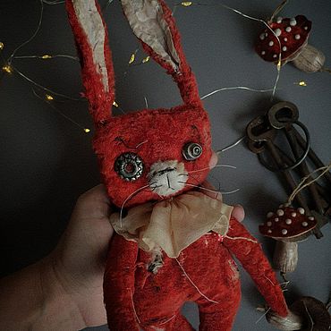 Куклы и игрушки ручной работы. Ярмарка Мастеров - ручная работа Авторский Заяц Мухомор. Handmade.