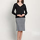 Grey cashmere skirt. Skirts. BerKnitwear. Online shopping on My Livemaster.  Фото №2
