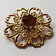 Yellow glass brooch. Vintage brooches. proshlyj-vek. Online shopping on My Livemaster.  Фото №2