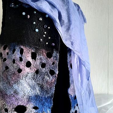 Одежда ручной работы. Ярмарка Мастеров - ручная работа Жилет Ночное небо.. Handmade.