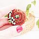 Knitted brooch ' grace ', Brooches, Tyumen,  Фото №1