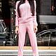 A cashmere suit with braided sweater Pink, Suits, Moscow,  Фото №1