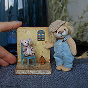 Куклы и игрушки handmade. Livemaster - original item Corner-showcase for mini-animals and dolls. Handmade.