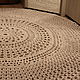 The carpet is round .cotton. severe. Floor mats. Ekostil. Online shopping on My Livemaster.  Фото №2