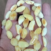 Работы для детей, handmade. Livemaster - original item Beads made of royal landscape amber of natural shape.. Handmade.
