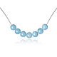 Blue quartz - Necklace with blue stones, quartz, natural. Art.№41, Necklace, Moscow,  Фото №1