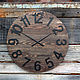 Wall clock made of barn boards, Mantel Clock, Liski,  Фото №1