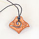 Pendant-Amulet made of wood 'Manta' (pakhiloba). Pendant. OakForest Wooden Jewelry. Online shopping on My Livemaster.  Фото №2