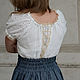 Linen skirt with corset belt /70 cm. Skirts. pugovkino delo (Pugovkino-delo). My Livemaster. Фото №5