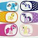 Веселые тканевые окклюдеры на очки с My little pony в ассортименте, Подарок новорожденному, Люберцы,  Фото №1